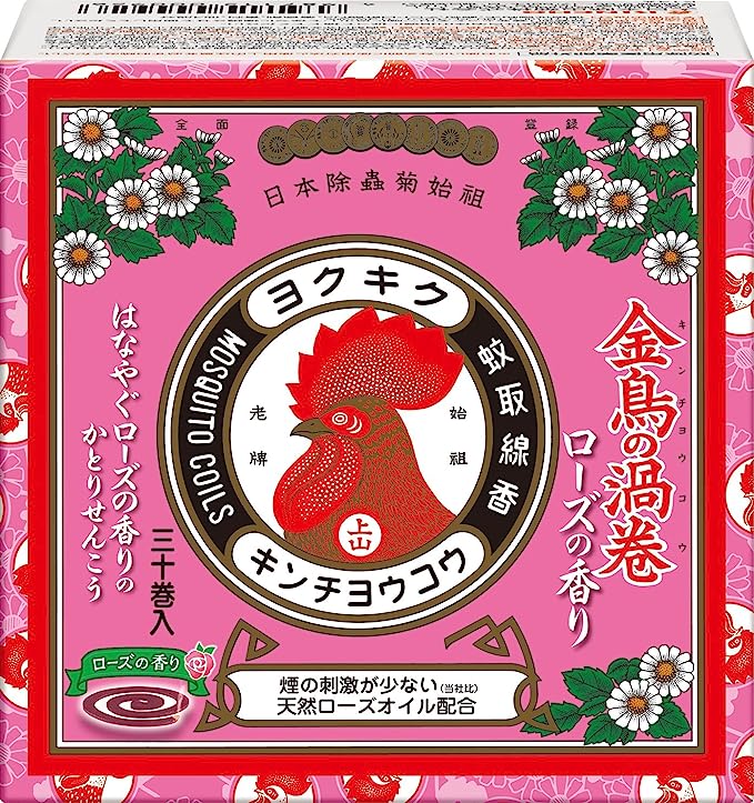 金鳥之渦卷 蚊香 MINI 玫瑰花香 30巻
