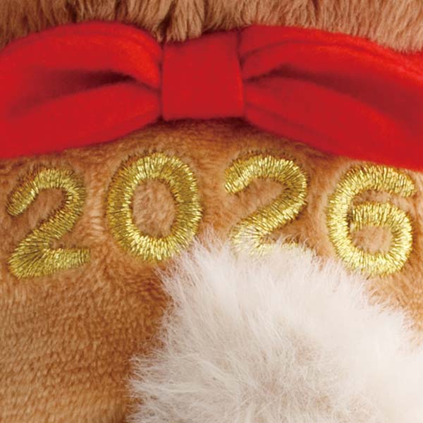 茶小熊 毛公仔 - 2026馬年新年