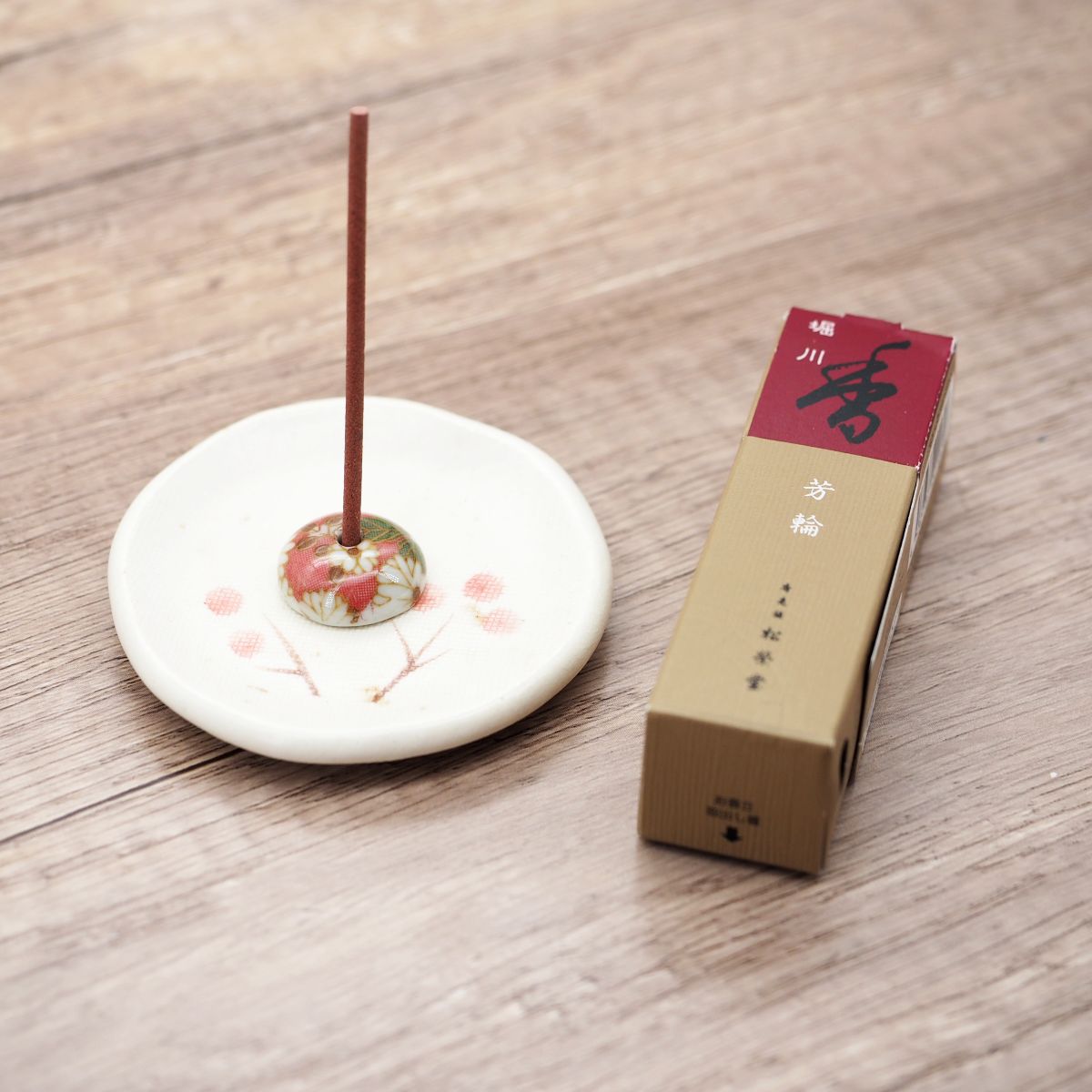 日本製 手作香玉 | 赤菊小紋
