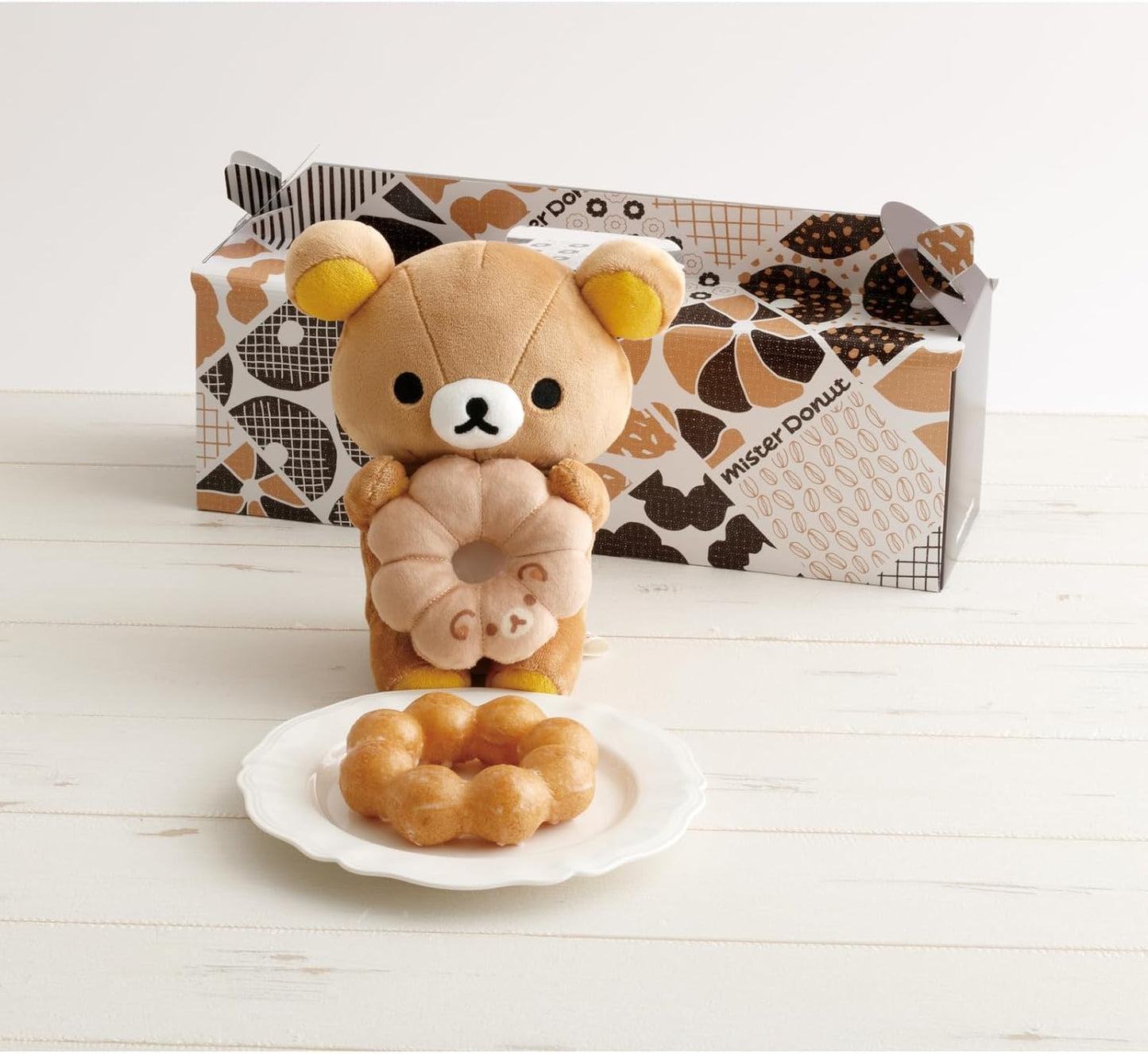鬆弛熊 毛公仔 -  Rilakkuma x Mister Donut