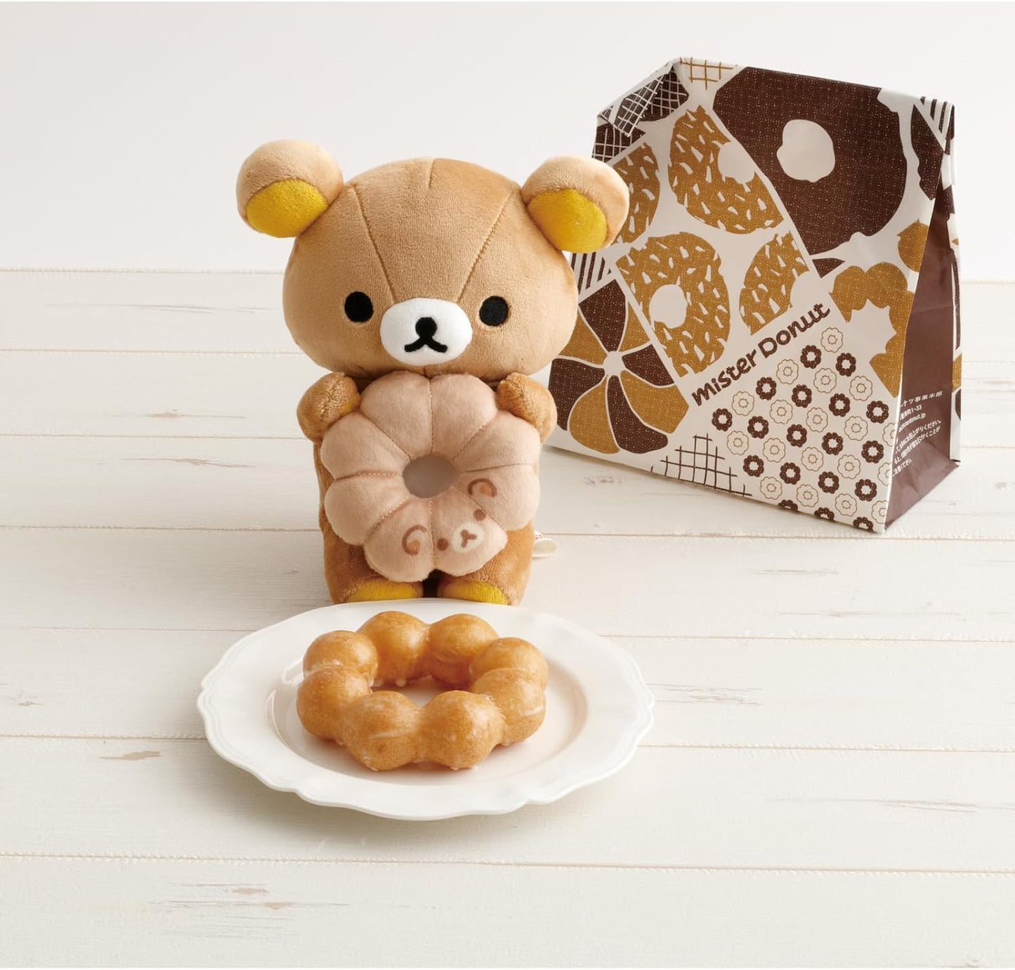 鬆弛熊 毛公仔 -  Rilakkuma x Mister Donut