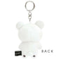小白熊 吊飾毛公仔 - Basic Rilakkuma Monochrome