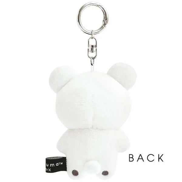 小白熊 吊飾毛公仔 - Basic Rilakkuma Monochrome