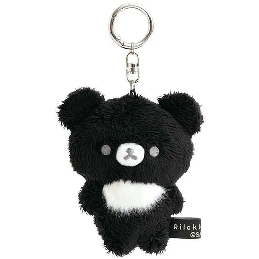 茶小熊 吊飾毛公仔 - Basic Rilakkuma Monochrome
