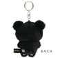茶小熊 吊飾毛公仔 - Basic Rilakkuma Monochrome