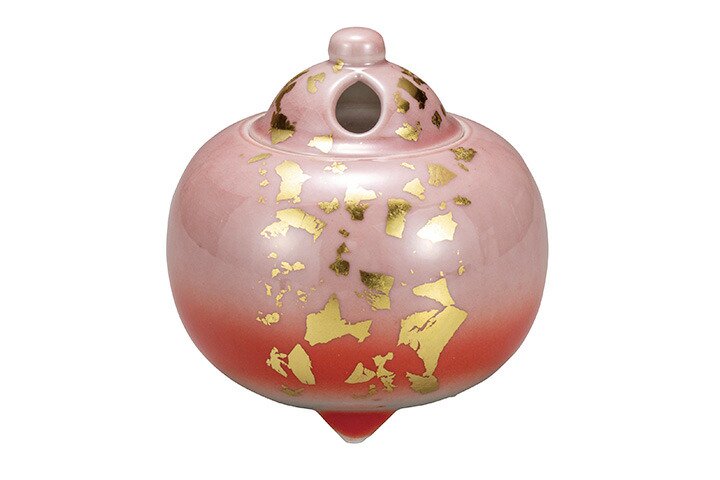 [預訂] 九谷燒 3.8号香爐 金箔釉彩