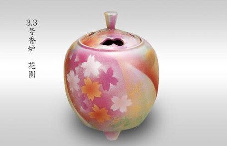 [預訂] 九谷燒 3.2号香爐 花園