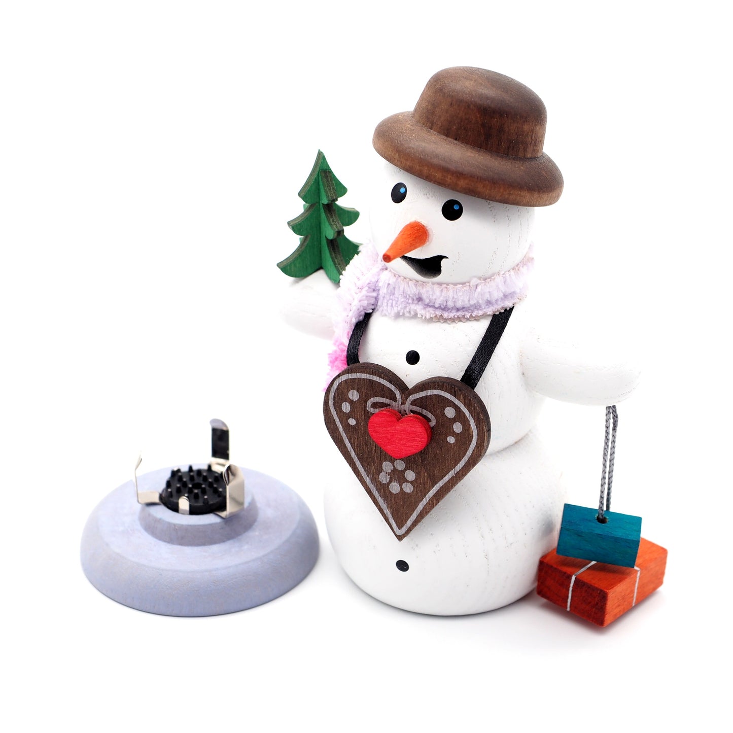 德國製 木製錐香座 | 雪人