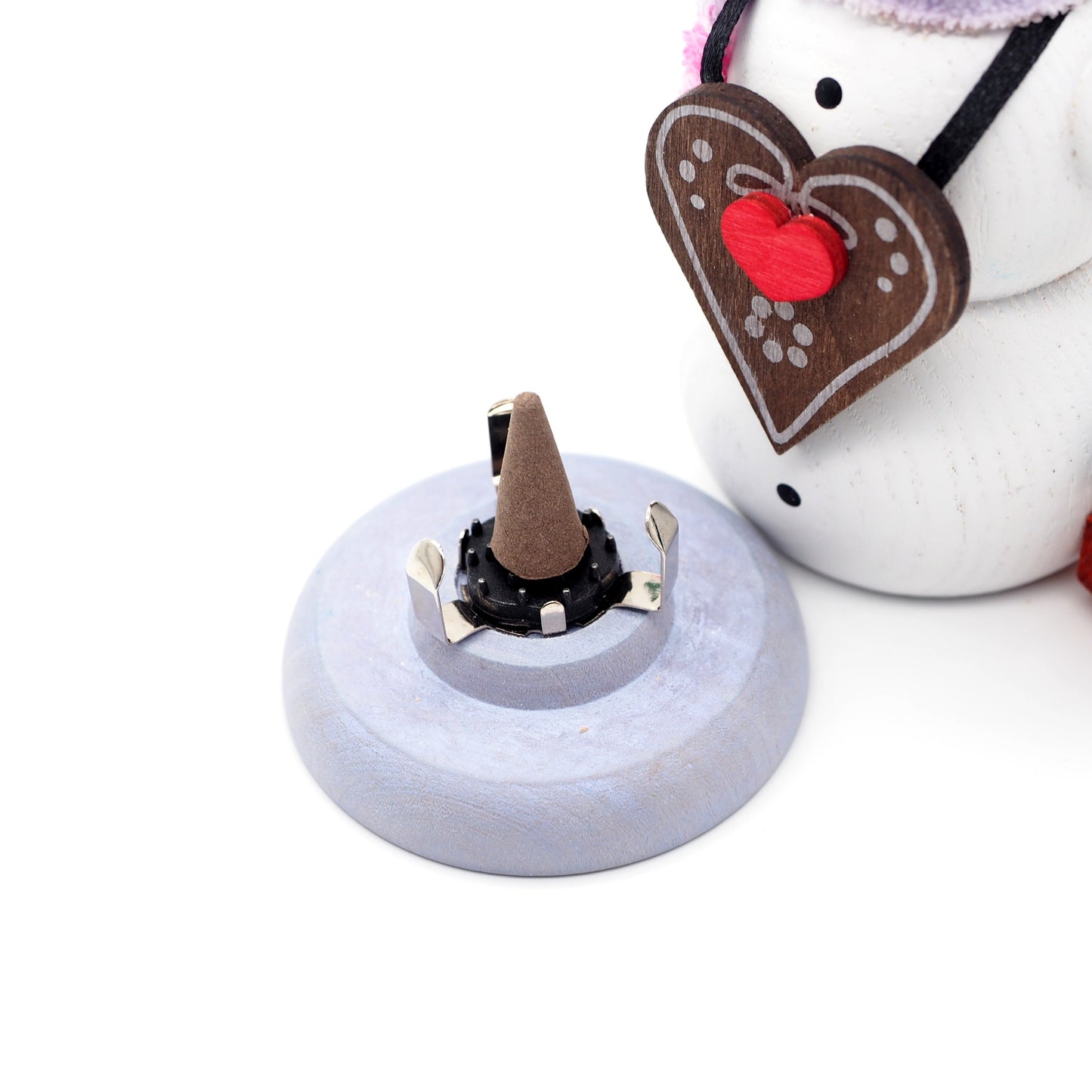 德國製 木製錐香座 | 雪人